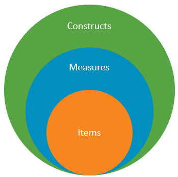 Items within Measures, within Constructs